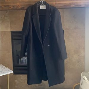 Baratin Black Wool Coat
